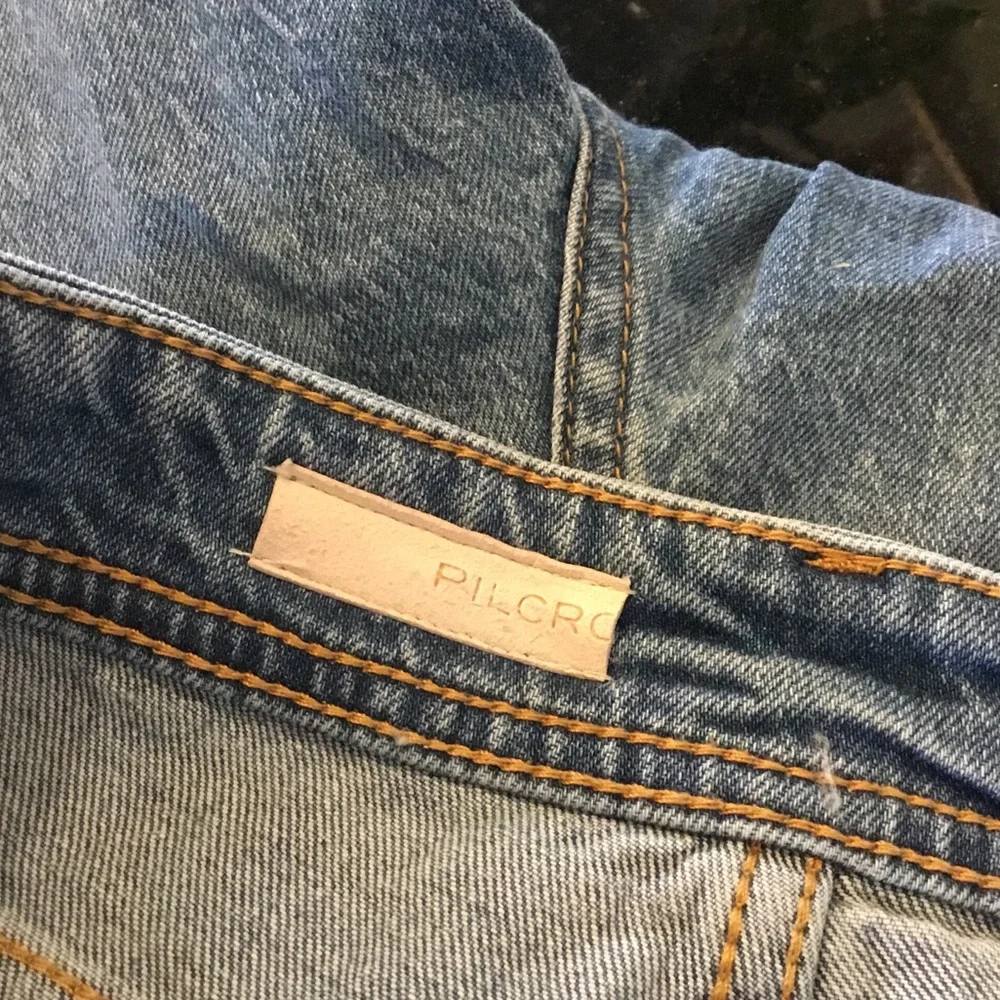 Anthropologie Blue Patchwork Jeans - Picture 7 of 7